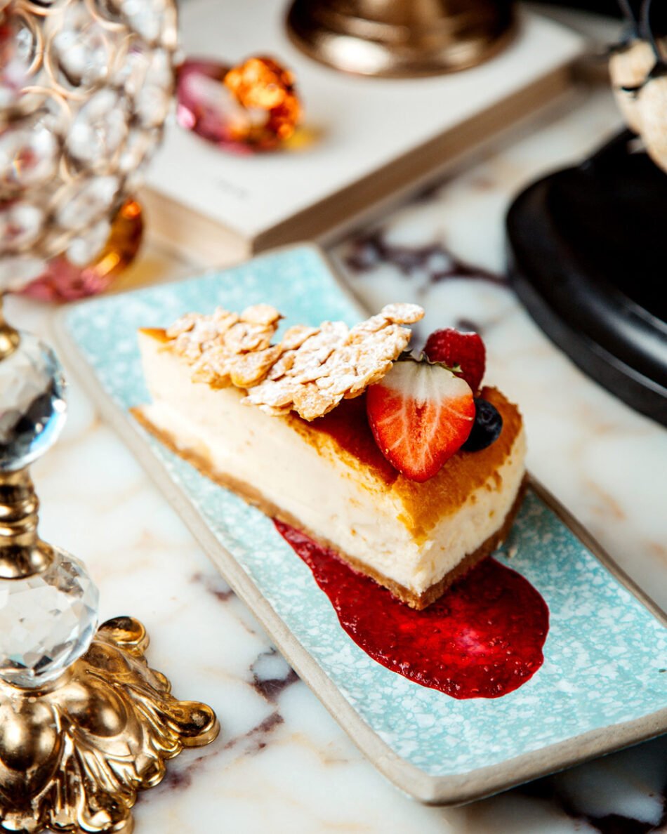 Treat yourself to our signature desserts, including tres leches cake, tiramisu, cheesecakes, chocolate truffle cake, kunafa cake, croissants, donuts, and more.